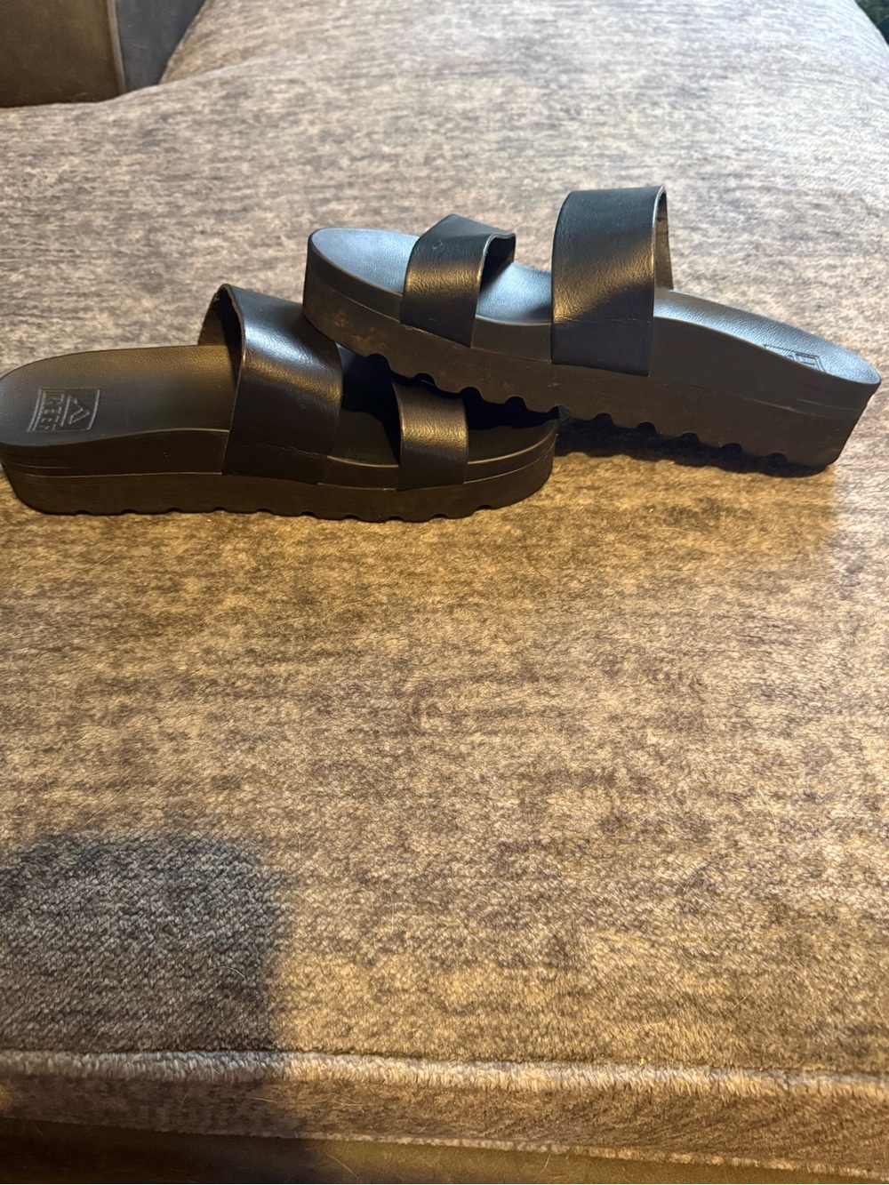 Reef Black Double-Strap Slide Sandals - Picture 5 of 5